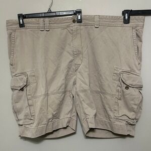 Polo Ralph Lauren Mens Cargo Shorts 52B Big‎ Classic Chino Beige Vintage Cotton